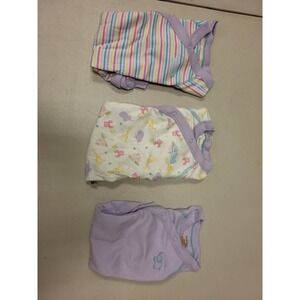 George Organic Baby Side Snap Shirts 3-6 Months 3pc Infant Bodysuit Set